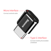 Baseus USB typ C OTG Adapter USB C męski na Micro USB żeński konwerter kabli dla Macbook Samsung S20 Xiaomi USB na type-c OTG 2
